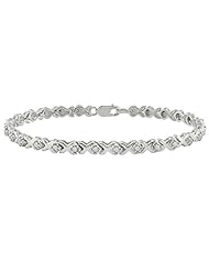 1 ct.t.w. Diamond Tennis Bracelet in Silver, I3-I4, 7.25" in length