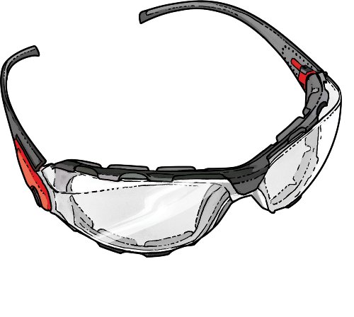 christmas Safety Glasses Clear Foam SealB004VS92LA