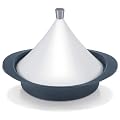 Beka 16303484 Tajine en fonte plat de 35,6 cm de largeur avec couvercle en c�ramique blanc de 28 cm tous feux + induction