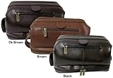 Leather Toiletry Bag - Dark Brown (#26-4)