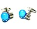 Electric Blue Light Bulb Cufflinks