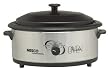Nesco 4816-25-30PR Professional 6-Quart Stainless Steel Roaster Oven with Glass Cover, Non-Stick Cookwell