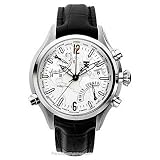 TX WORLD TIME 500 SERIES WATCH WHITE DIAL BLACK STRAP T3B841 by TX