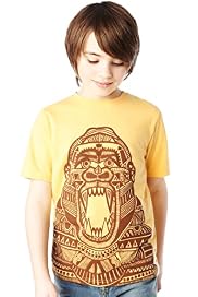 Pure Cotton Aztec Gorilla Print T-Shirt with Stay New™