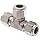 Parker A-LOK 4ET4-316, 316 Stainless Steel Compression Fittings Union Tee 1/4" Tube