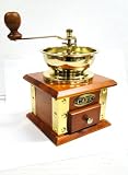 Moulin a cafe de decoration style ancien bois grain