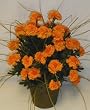 16" Potted Marigold Bush (orange)