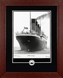Century Collection Titanic with Coal Autographed Framed Photograph with Coal Relic