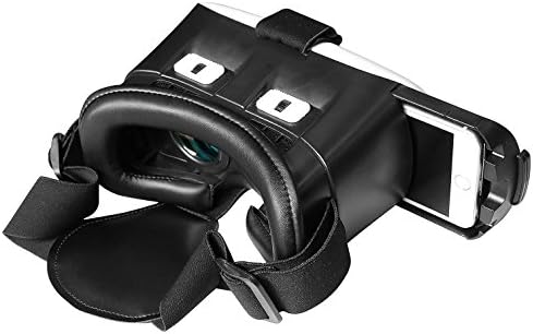 3D VR Headset Glasses Virtual Reality Mobile Phone 3D Movies for iPhone 6s/6 plus/6/5s/5c/5 /4/4S-Yellow + white