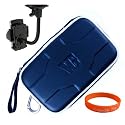 Garmin nüvi GPS 4.3-Inch Portable GPS Navigator **Blue** Hard Shell Cube Garmin Carrying Case For Models: NUVI 200 205 250 255 260 265 270 275 465 200w 205w 250w 255w 260w 265w 265wt 265t 275t + Garmin GPS Car Mount GPS Holder!!!