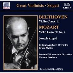 Mozart : Concerto Pour Violon N 4 K218 - Beethoven : Concerto Pour Violon Op.61