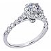 Certified $5000 Value Round Brilliant Cut Halo Set Diamond Engagement Ring Vintage Style 14k White Gold (1 Carat, VS-2 Clarity, H Color)