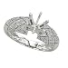 14K White Gold Diamond Engagement Ring Semimount