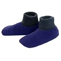 TAIGA Fleece Booties - Men's & Women's Fleece Booties Footwarmers, Navy Blue, MADE IN CANADA