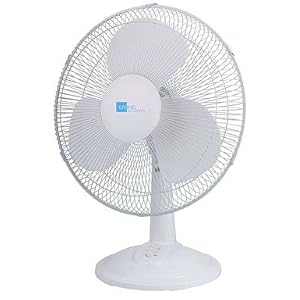 ACE MIDEA FANS FT408HC LIVING ACCENT OSCILLATING DESK FAN 16 - WHITE by 