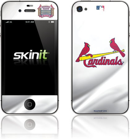 Skinit St. Louis Cardinals Home Jersey Vinyl Skin for Apple iPhone 4 / 4S