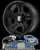 17 Inch 17x9 KMC XD SERIES wheels CRANK Matte Black wheels rims