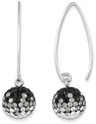 Sterling Silver Swarovski Elements Oakland Spirit Ball Earrings