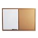Quartet Combination Dry Erase/Cork Board, Oak Finish Frame, 36W X 24H, Natural Finish (QRTS553)