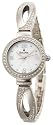 Bulova Women's Swarovski Crystal Bangle Bracelet Mother of Pearl Dial Watch #96L115