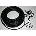 HDinterconnects 25m Black wf65 twin coax Wiring kit for Dish LNB to Sky+ SkyHD Freesat satellite receiver Foxsat HD PVR