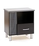 South Shore Night table, Cosmos, Black Onyx and Charcoal