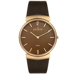 Skagen Herrenarmbanduhr Slimline Leder 695XLRLD