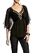 2b Bugle Bead Cape Tunic - BLACK (XS)
