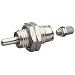SMC CJP Series Nickel Plated Brass Pin Air Cylinder with Threaded Rod, Compact, Single Acting, Panel Mounting, Not Switch Ready, No Cushion