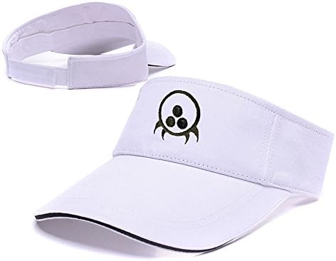ZHHUA Metroid Series Logo Adjustable Embroidery Tennis Golf Baseball Hat Sun Visor Cap White