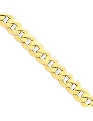 14k 9.5mm Beveled Curb Chain