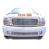 01-06 GMC Denali 1pc Upper + 1pc Bumper Combo Billet Grille by AR