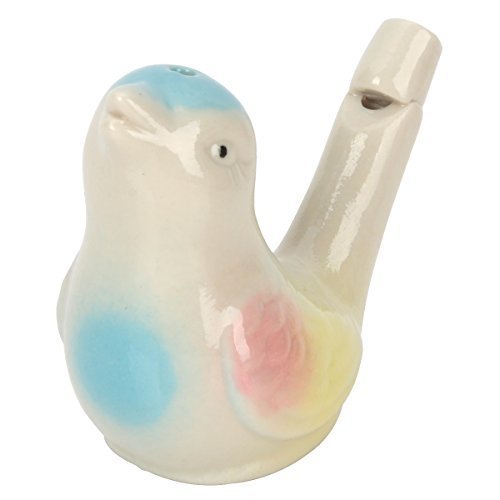 Aikoi Nostalgic Ceramic Magpie Water Chirpy Bird Whistle, Bath Toy (Magpie)