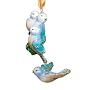 Reed & Barton Four Calling Birds Blown Glass Ornament