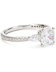 Myia Passiello "Timeless" Swarovski Zirconia Three Stone Ring