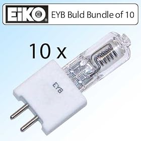 EIKO EYB 82V/360W T3-1/2 G5.3 Base Overhead Projector Bulb Bundle of 10