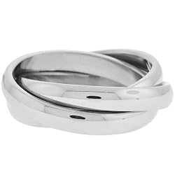 Inox Jewelry Intertwined 316L Stainless Steel Ring