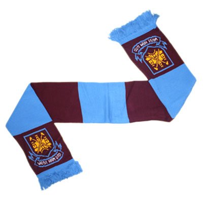 West Ham United FC - Official Retro Bar Scarf