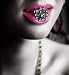 Green Ring in Pink Lipspink Lip and Ring. - 24H x 22W - Peel and Stick Wall Decal by Wallmonkeys