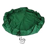 【ノーブランド品】おもちゃ 収納袋 ハンモック  部屋 お風呂 片付け おもちゃ入れ バッグ 玩具 (グリーン)