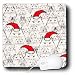 All Products : Lee Hiller Designs Holidays Christmas - White Cats in Santa Hats - Mouse Pads