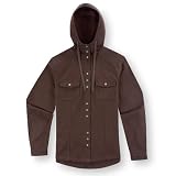 Ibex Women's Organic Cotton Canvas Hoody - Soil L