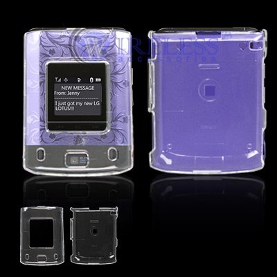 LG Lotus LX600 Cell Phone Trans. Clear Protective Case Faceplate Cover