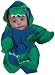Baby Fleece Dinosaur Halloween Costume (Sz:18-24M)