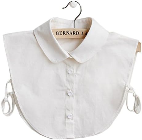 Women's Cotton OL Simple Style False Collar White