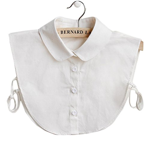 Women's Cotton OL Simple Style False Collar White