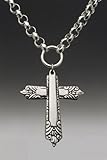 IMAGE OF Silver Spoon Silver Plate Isabel Cross Necklace