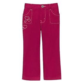 Toddler Girls' Twill Pants - Valentine