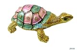 Mini Glod Turtle Bejeweled Swarovski Crystal Diamond Jewelry Trinket Box (JF8599)