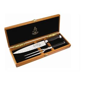 Messermeister San Moritz Elite - Kullenschliff Carving Set in Wood Gift Box by Messermeister